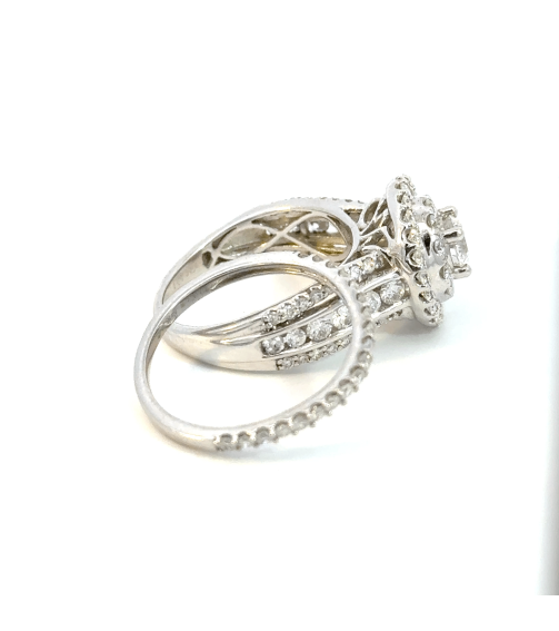14K/W/GOLD BRIDAL*SET 2.01CT 0.50CT/CNT